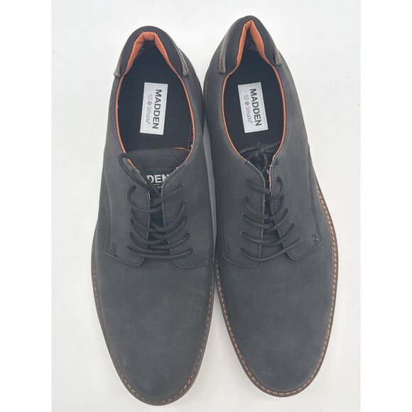 Madden Mens Ortholite Black Lace-Up Shoes Size 9 With Brown Sole main image 5
